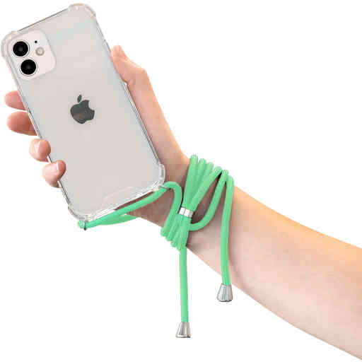 Mobiparts Lanyard Case Apple iPhone 12 Mini Green Cord