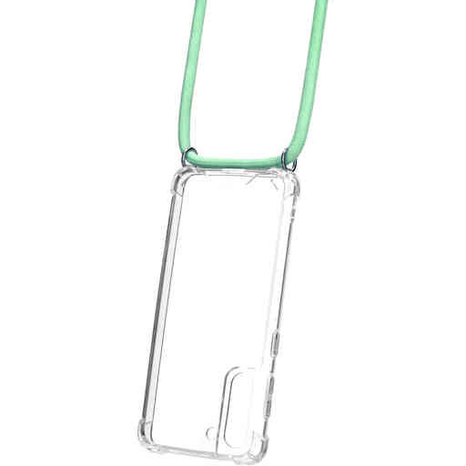 Mobiparts Lanyard Case Samsung Galaxy S21 Green Cord