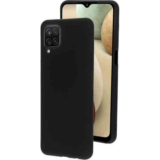 Mobiparts Silicone Cover Samsung Galaxy A12 (2021) Black