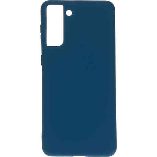 Mobiparts Silicone Cover Samsung Galaxy S21 Plus Blueberry Blue
