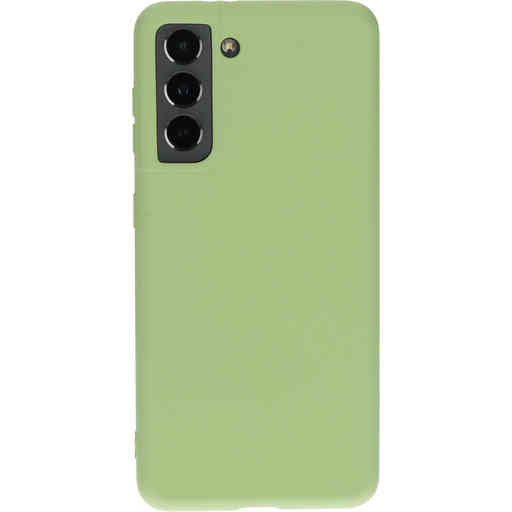 Mobiparts Silicone Cover Samsung Galaxy S21 Pistache Green