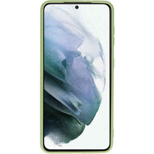 Mobiparts Silicone Cover Samsung Galaxy S21 Pistache Green