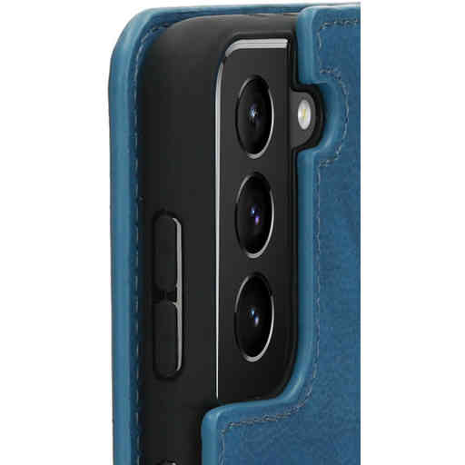 Mobiparts Classic Wallet Case Samsung Galaxy S21 Plus Steel Blue