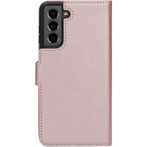 Mobiparts Saffiano Wallet Case Samsung Galaxy S21 Pink