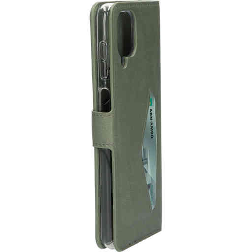 Mobiparts Classic Wallet Case Samsung Galaxy A12 (2021) Stone Green