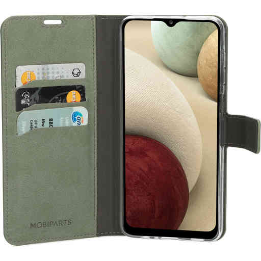 Mobiparts Classic Wallet Case Samsung Galaxy A12 (2021) Stone Green