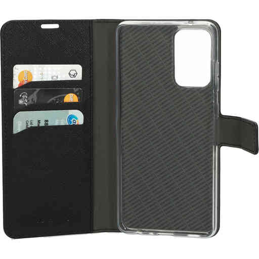 Mobiparts Saffiano Wallet Case Samsung Galaxy A72 (2021) 4G/5G Black