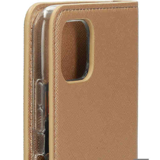 Mobiparts Saffiano Wallet Case Samsung Galaxy A22 5G (2021) Copper