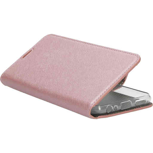 Mobiparts Saffiano Wallet Case Samsung Galaxy A22 5G (2021) Pink