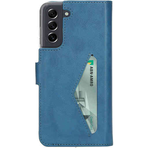 Mobiparts Classic Wallet Case Samsung Galaxy S21 FE (2022) Steel Blue