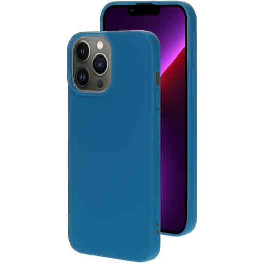 Mobiparts Silicone Cover Apple iPhone 13 Pro Max Blueberry Blue