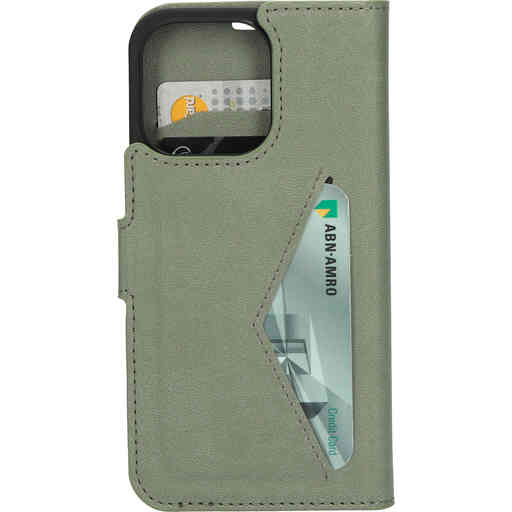 Mobiparts Classic Wallet Case Apple iPhone 13 Pro Stone Green