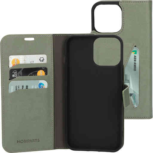 Mobiparts Classic Wallet Case Apple iPhone 13 Pro Max Stone Green