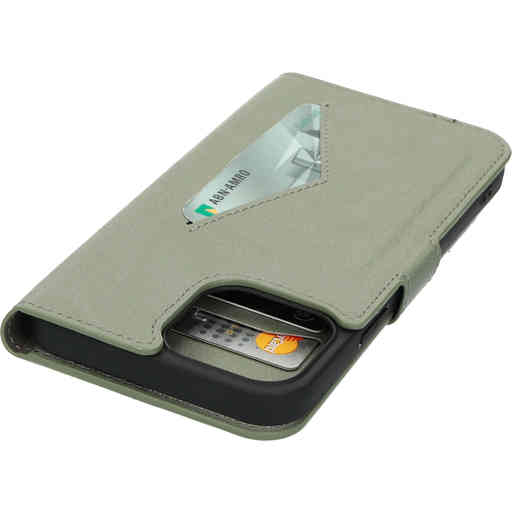 Mobiparts Classic Wallet Case Apple iPhone 13 Pro Max Stone Green