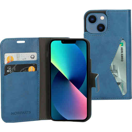 Mobiparts Classic Wallet Case Apple iPhone 13 Mini Steel Blue