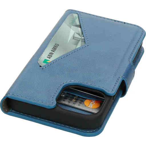 Mobiparts Classic Wallet Case Apple iPhone 13 Mini Steel Blue