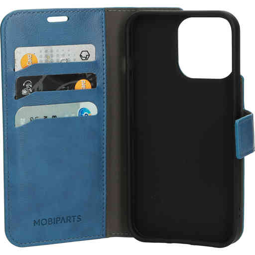Mobiparts Classic Wallet Case Apple iPhone 13 Pro Steel Blue