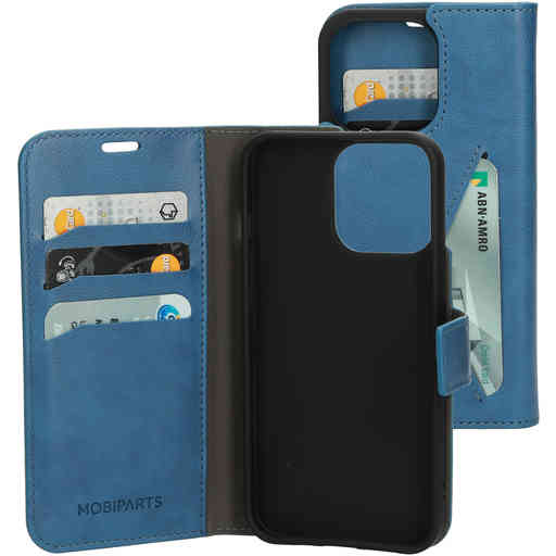 Mobiparts Classic Wallet Case Apple iPhone 13 Pro Steel Blue