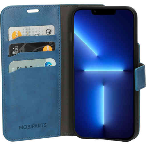 Mobiparts Classic Wallet Case Apple iPhone 13 Pro Steel Blue