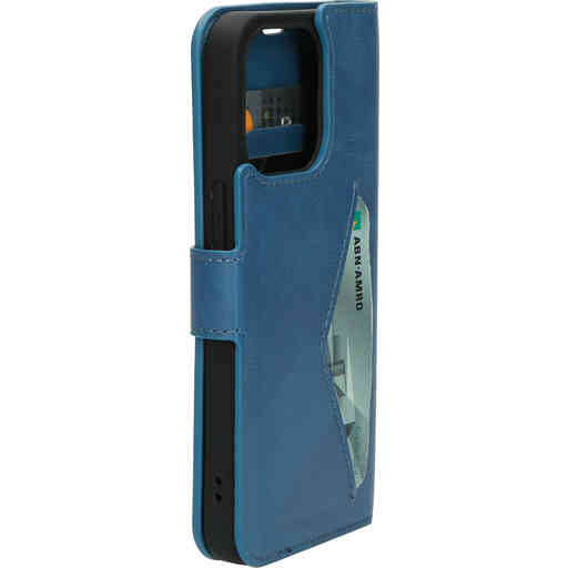 Mobiparts Classic Wallet Case Apple iPhone 13 Pro Steel Blue