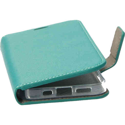 Mobiparts Saffiano Wallet Case Apple iPhone 13 Pro Turquoise