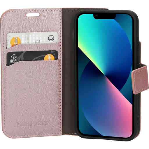 Mobiparts Saffiano Wallet Case Apple iPhone 13 Mini Pink