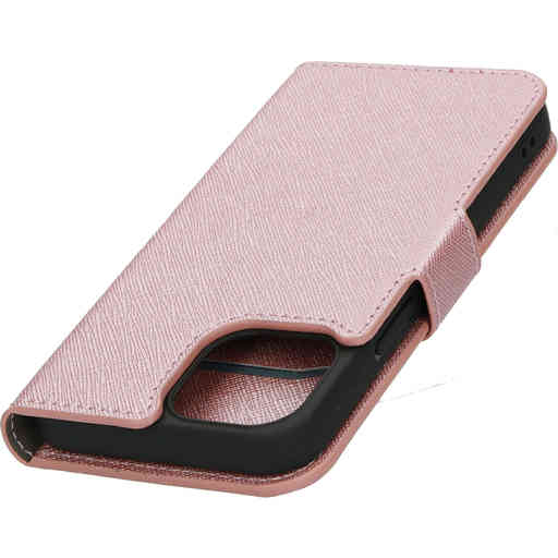 Mobiparts Saffiano Wallet Case Apple iPhone 13 Mini Pink