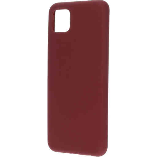 Mobiparts Silicone Cover Samsung Galaxy A22 5G (2021) Plum Red
