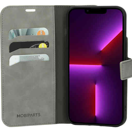 Mobiparts Classic Wallet Case Apple iPhone 13 Pro Max Granite Grey