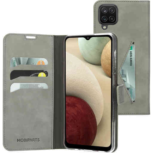 Mobiparts Classic Wallet Case Samsung Galaxy A12 (2021) Granite Grey