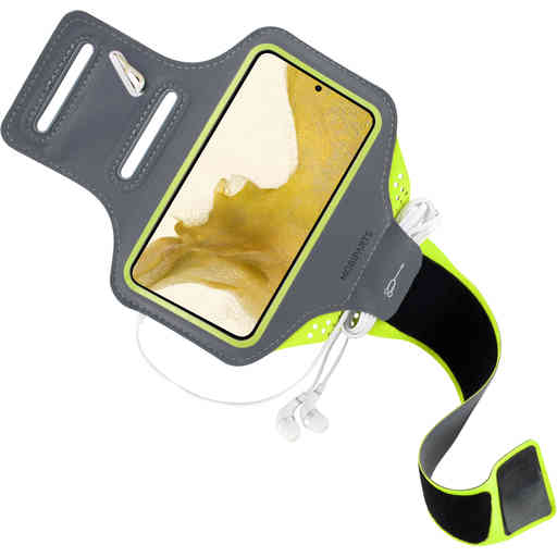 Mobiparts Comfort Fit Sport Armband Samsung Galaxy S22 Plus Neon Green