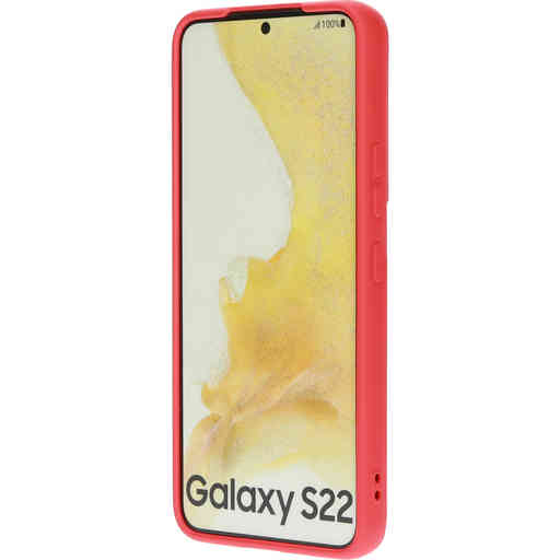 Mobiparts Silicone Cover Samsung Galaxy S22 Scarlet Red