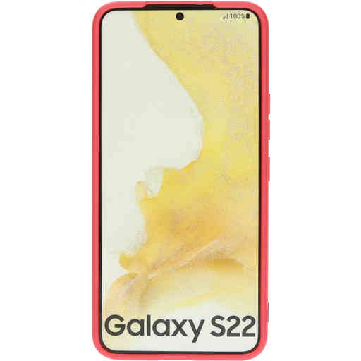 Mobiparts Silicone Cover Samsung Galaxy S22 Scarlet Red