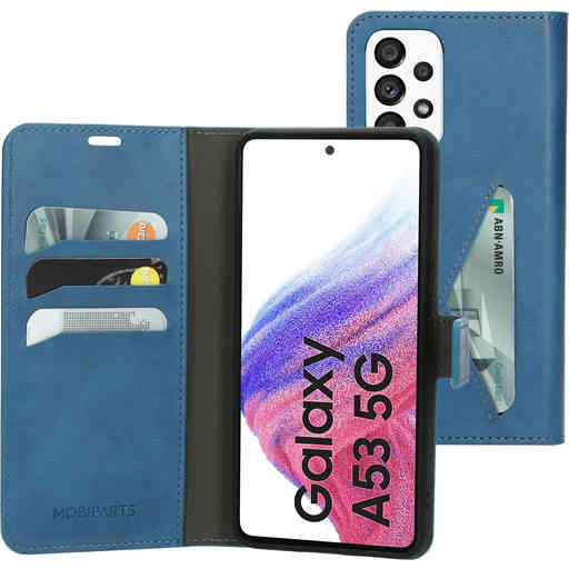 Mobiparts Classic Wallet Case Samsung Galaxy A53 (2022) Steel Blue