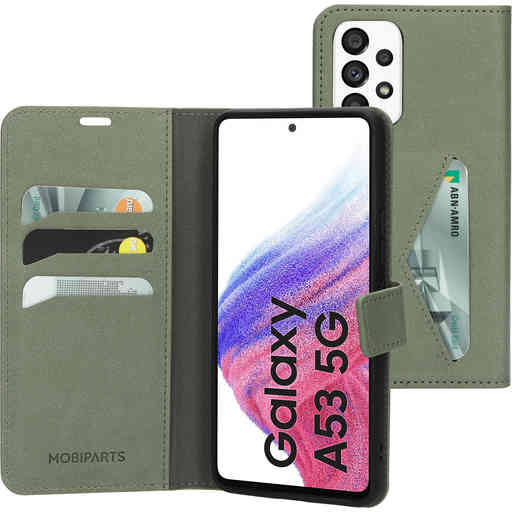 Mobiparts Classic Wallet Case Samsung Galaxy A53 (2022) Stone Green