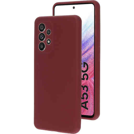 Mobiparts Silicone Cover Samsung Galaxy A53 (2022) Plum Red