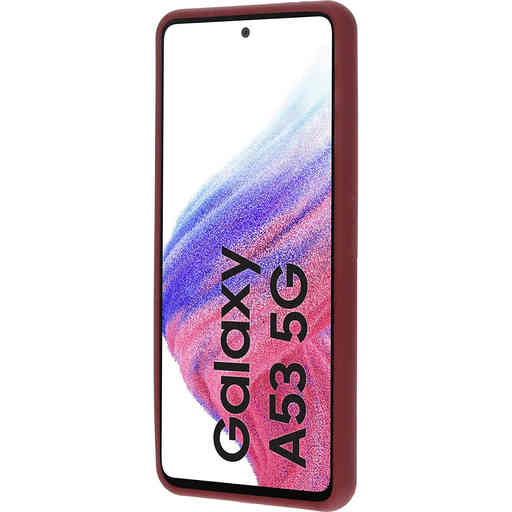 Mobiparts Silicone Cover Samsung Galaxy A53 (2022) Plum Red
