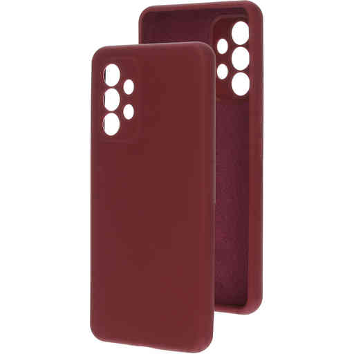 Mobiparts Silicone Cover Samsung Galaxy A53 (2022) Plum Red