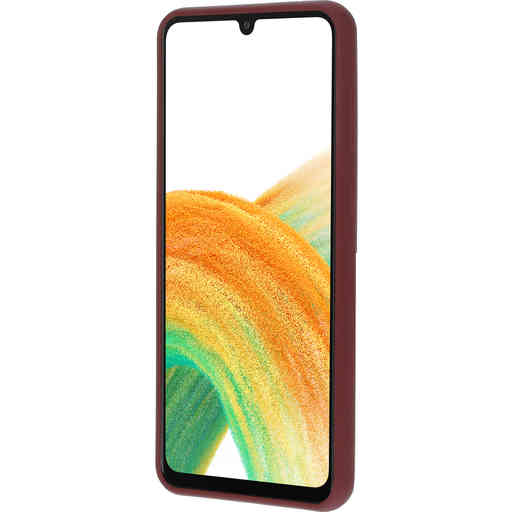 Mobiparts Silicone Cover Samsung Galaxy A33 5G (2022) Plum Red