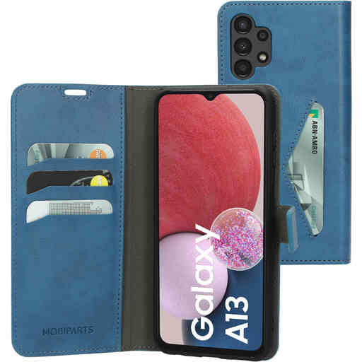 Mobiparts Classic Wallet Case Samsung Galaxy A13 4G (2022) Steel Blue