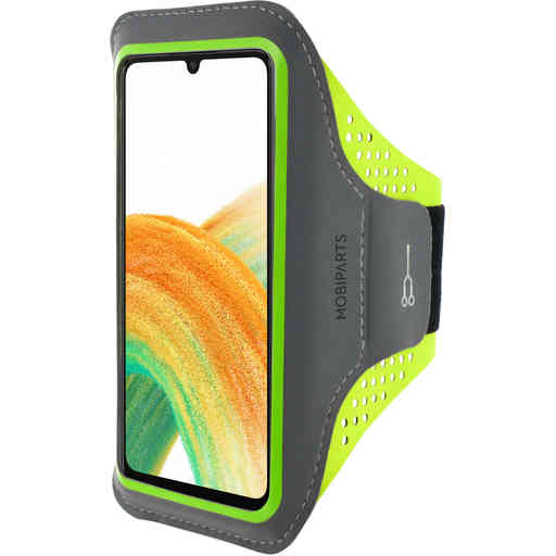 Mobiparts Comfort Fit Sport Armband Samsung Galaxy A33 5G (2022) Neon Green
