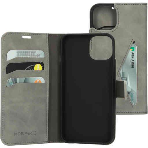 Mobiparts Classic Wallet Case Apple iPhone 14 Granite Grey