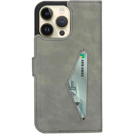 Mobiparts Classic Wallet Case Apple iPhone 14 Pro Max Granite Grey