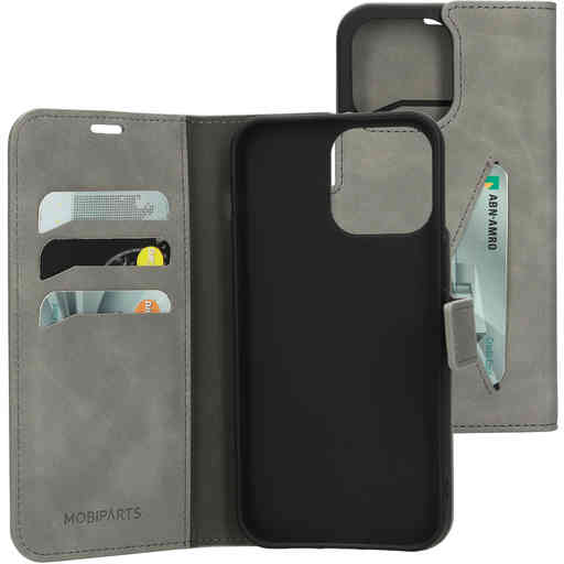 Mobiparts Classic Wallet Case Apple iPhone 14 Pro Max Granite Grey
