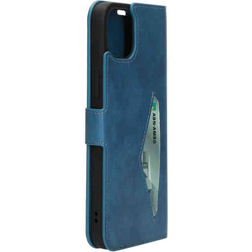 Mobiparts Classic Wallet Case Apple iPhone 14 Plus Steel Blue