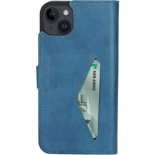 Mobiparts Classic Wallet Case Apple iPhone 14 Plus Steel Blue