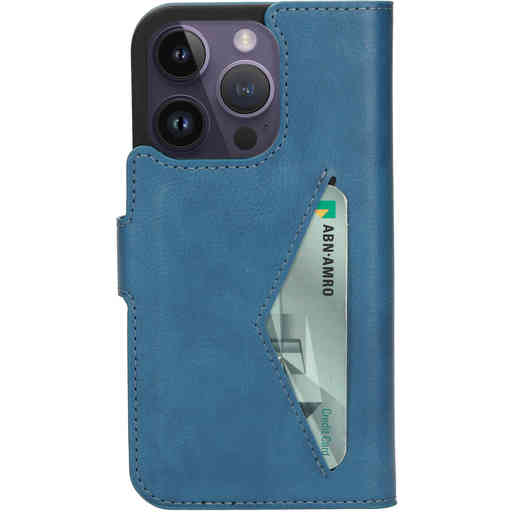 Mobiparts Classic Wallet Case Apple iPhone 14 Pro Steel Blue