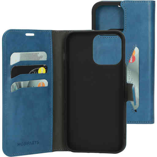 Mobiparts Classic Wallet Case Apple iPhone 14 Pro Max Steel Blue