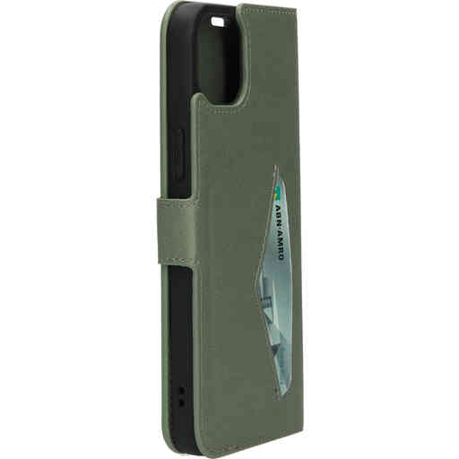 Mobiparts Classic Wallet Case Apple iPhone 14 Plus Stone Green