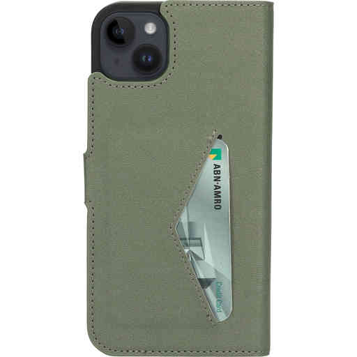 Mobiparts Classic Wallet Case Apple iPhone 14 Plus Stone Green